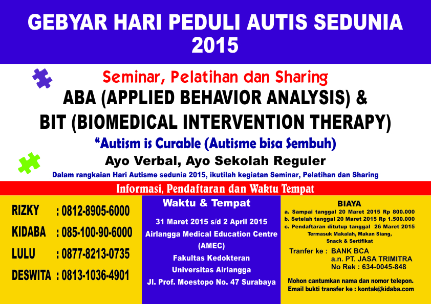 Gebyar Hari Autisme Sedunia 2015