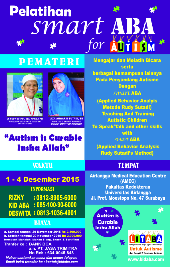 Pelatihan smart ABA untuk Autisme