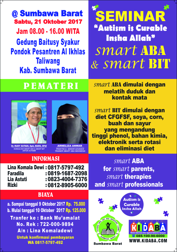 Seminar Autisme bisa sembuh atas izin Allah
