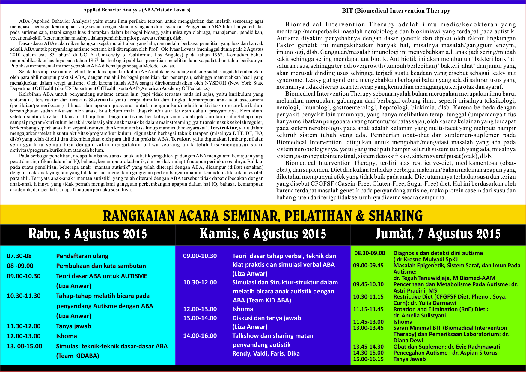 Seminar Nasional Autisme