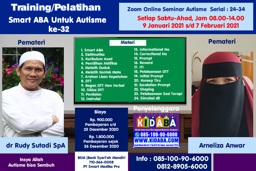 Training/Pelatihan Smart ABA untuk Autisme ke-32